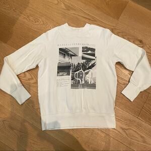 Marcel Von Berlin  I Got It Lyrics Graphic Tee Long Sleeves Crew Neck White
